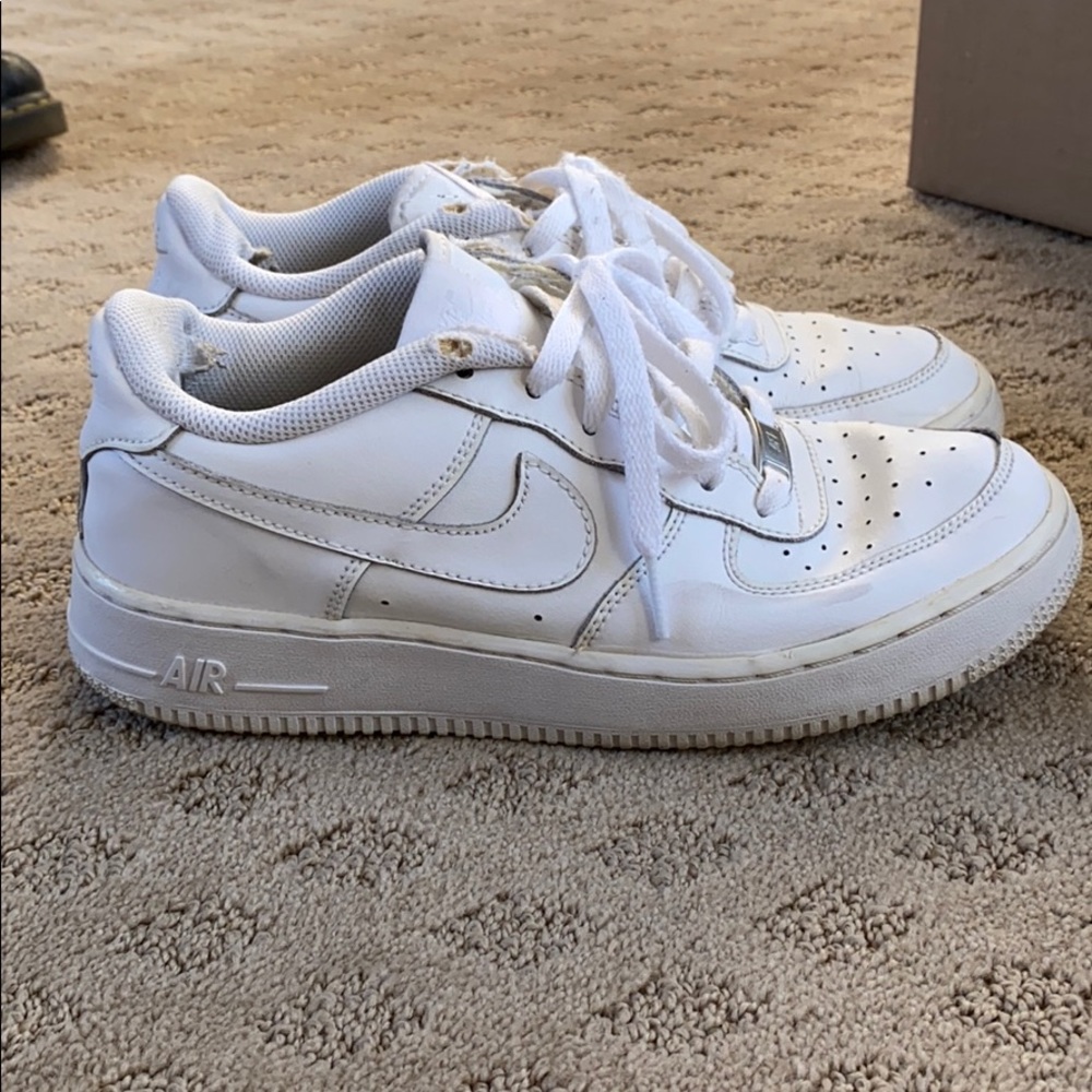 White Nike Air Force 1s